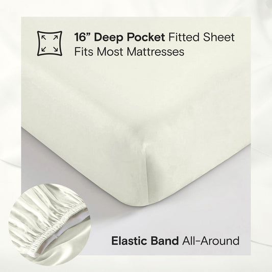 Organic Bamboo Sheet Set - Ivory