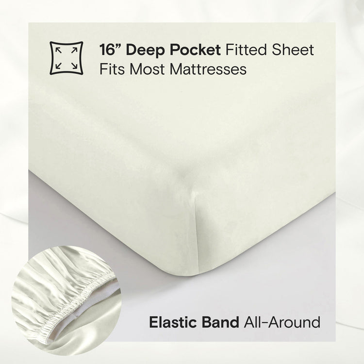 Organic Bamboo Sheet Set - Ivory