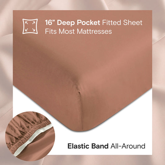 Organic Bamboo Sheet Set - Clay