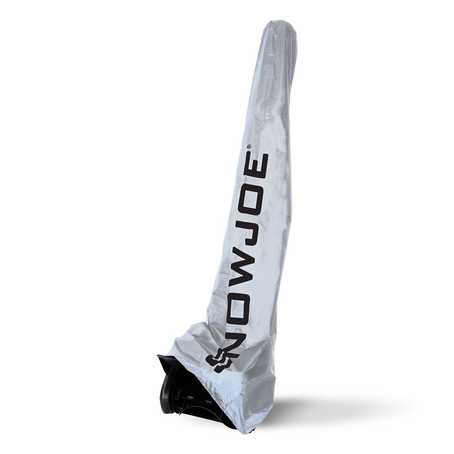 A white snowboard bag with black 'SNOWJOE' branding, shown standing upright on a white background.