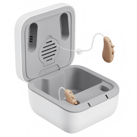 Ceretone-Solid OTC Hearing Aids BTE (Behind The Ear) - Beige
