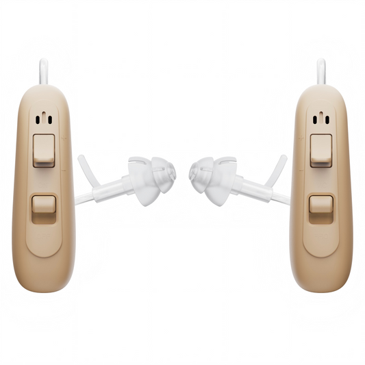 Ceretone-Solid OTC Hearing Aids BTE (Behind The Ear) - Beige