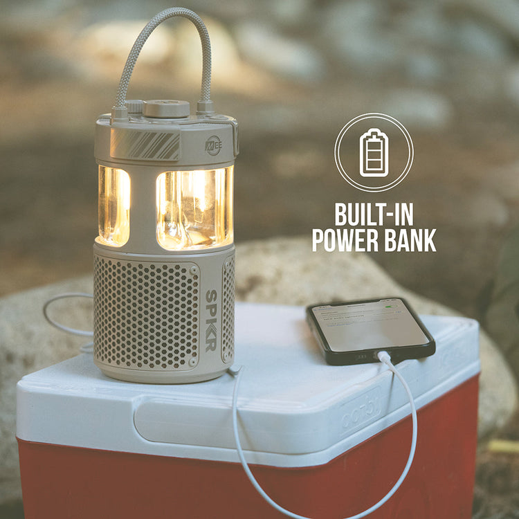 lightSPKR Bluetooth Wireless Speaker with Camping Lantern