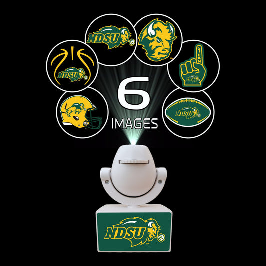 Set of sports team logos on small platforms with a camera on top, featuring Ohio State, Michigan, Florida, Texas, and Georgia.