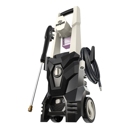 Surge electric pressure washer with nozzle and hose on a white background
