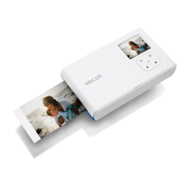 Minolta Instapix Instant Print Camera/Bluetooth Photo Printer With 50 Prints