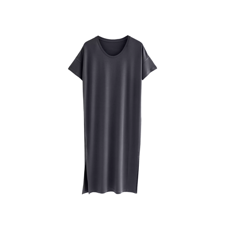 Black dress on a white background