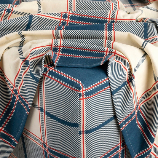 Kathy Ireland 100% Turkish Cotton Flannel Sheet Set - Signature Plaid