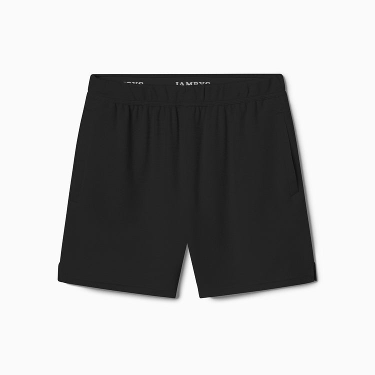 Black Soffle Waffle Shorts