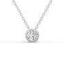 1 carat Lab Diamond pendant In sterling Silver