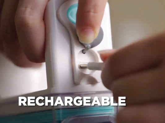 Cleaning tool with attachments on a white background