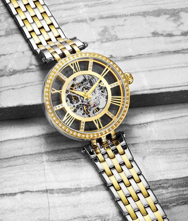 Gold Dial / Silver Case / Silver Band