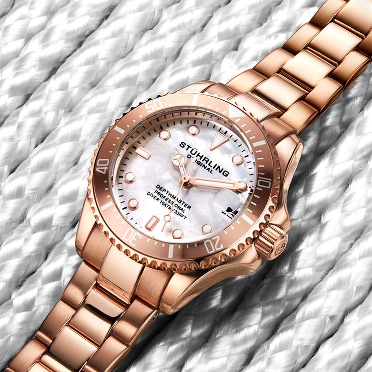 White Dial / Rose Case / Rose Band