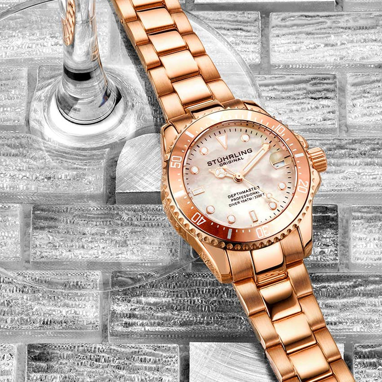 White Dial / Rose Case / Rose Band