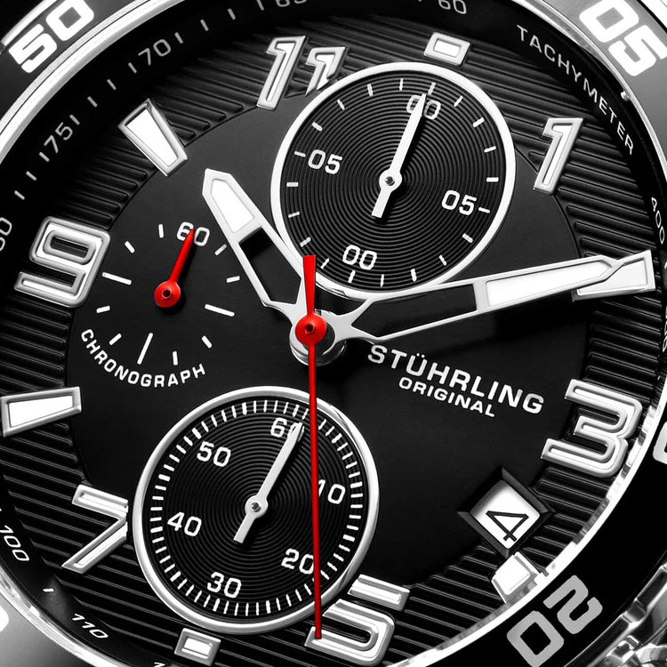 Black Dial / Silver Case / Silver Band