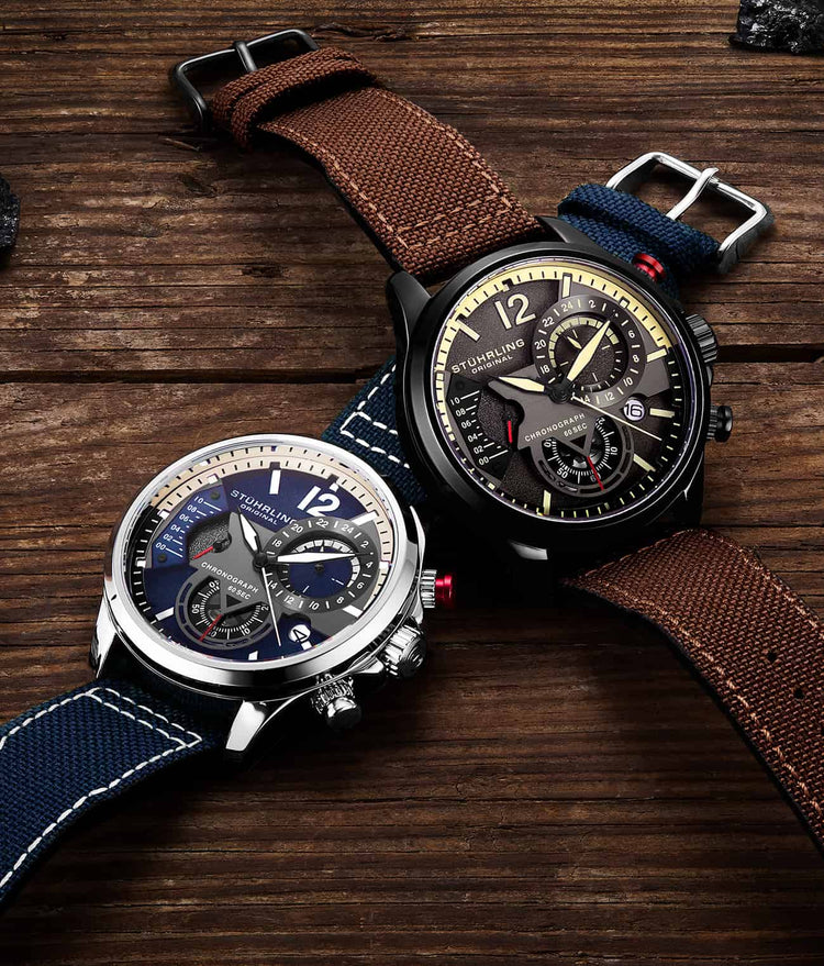 Blue Dial / Silver Case / Blue Leather Strap Silver Tang Buckle