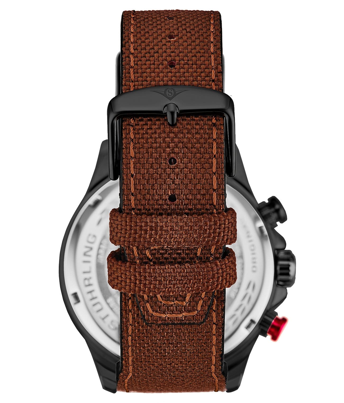 Grey Dial / Black Case / Brown Leather Strap Black Tang Buckle