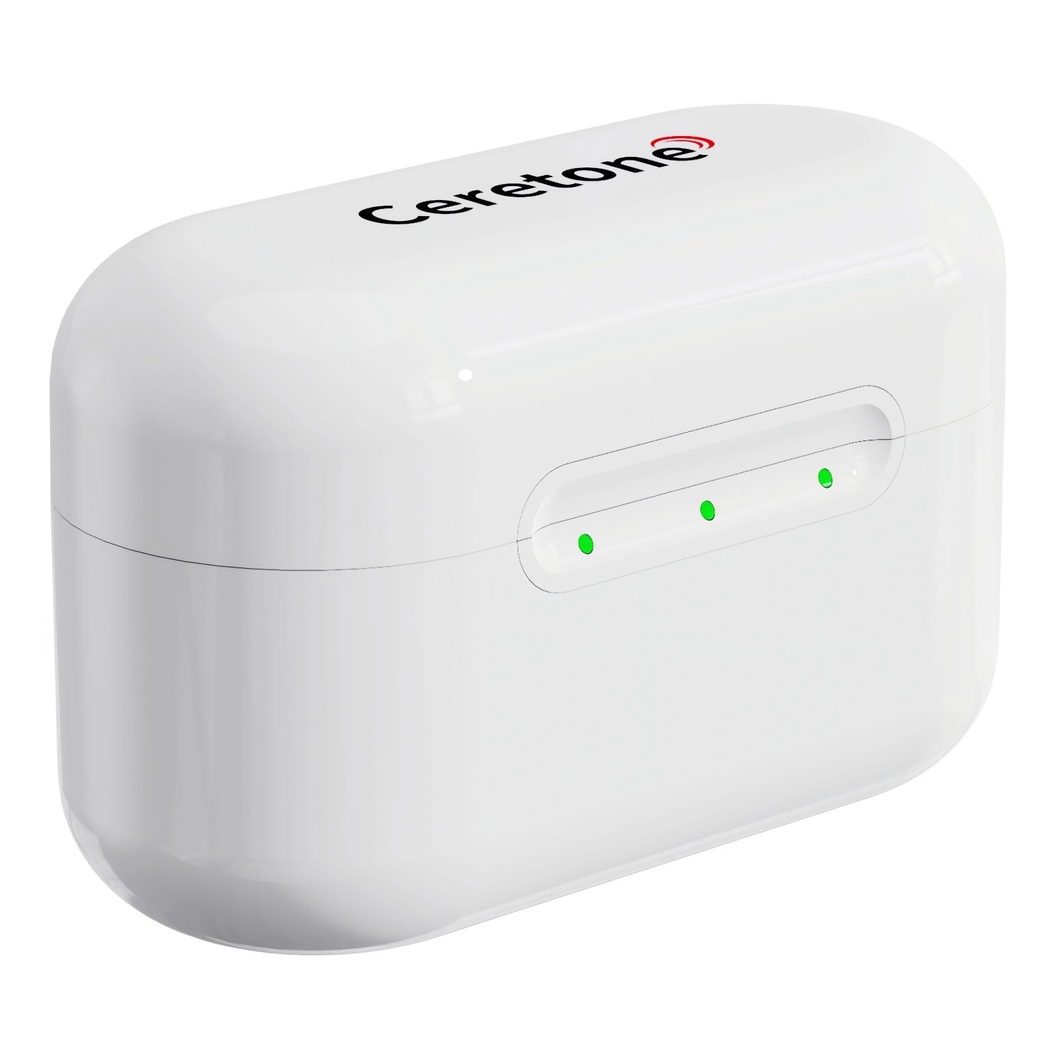 White electronic device with 'Ceretone' branding on a white background