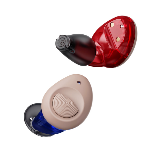 Ceretone-Torch OTC Hearing Aids ITC (In The Canal) - Blue&Red