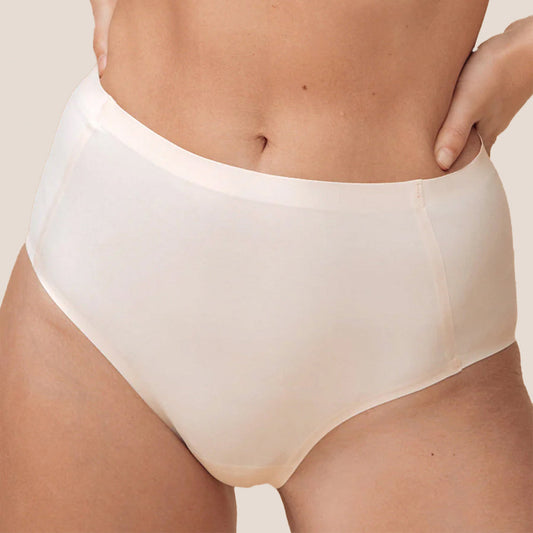 51422 - Seamless Stretch Mid-Waist Brief - Chai