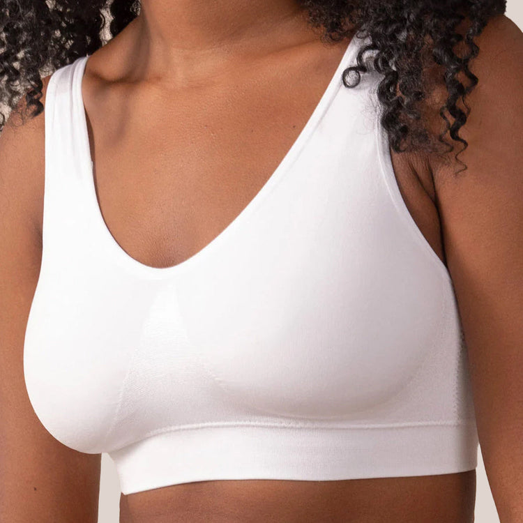 91404 - Throw-on Wirefree Bralette- White