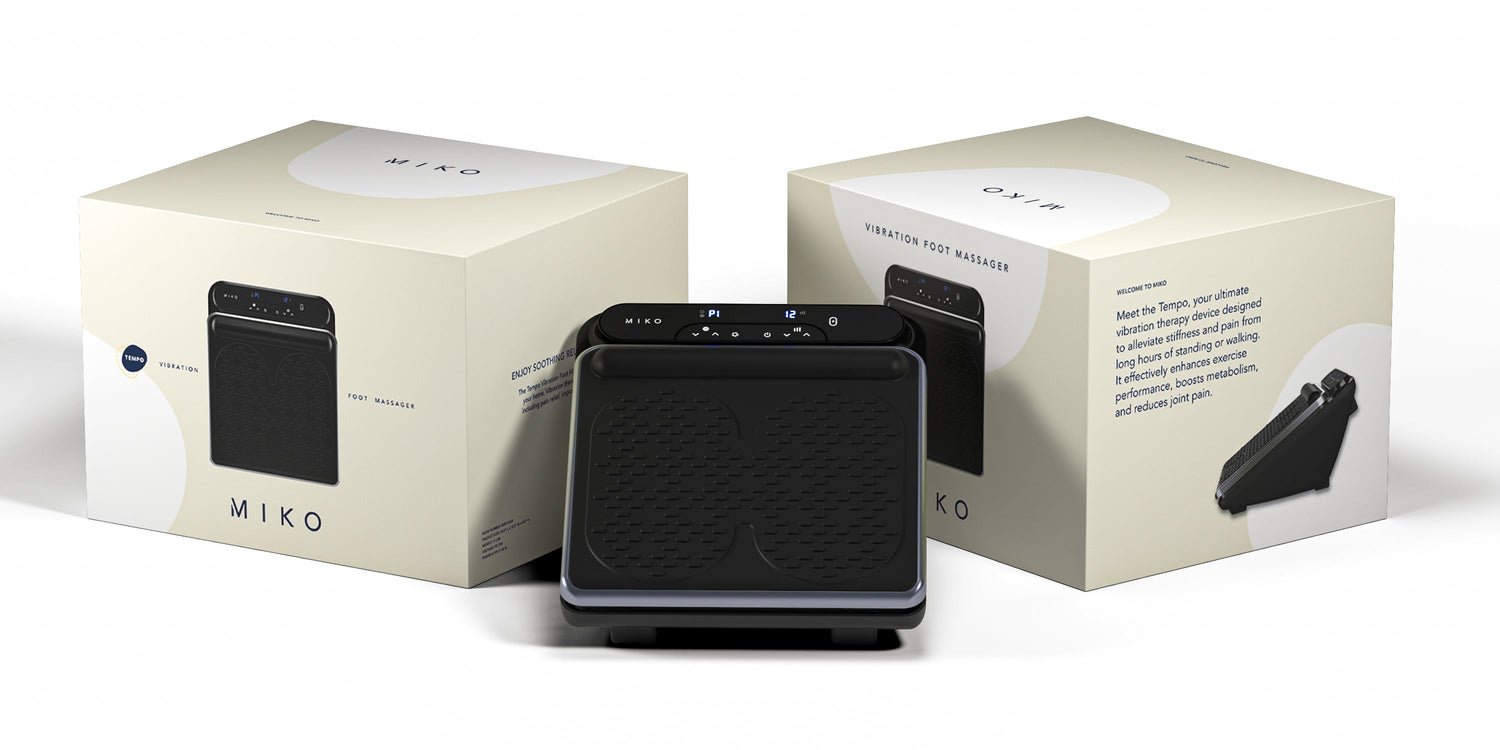 Black electronic device with Miko branding on a white background