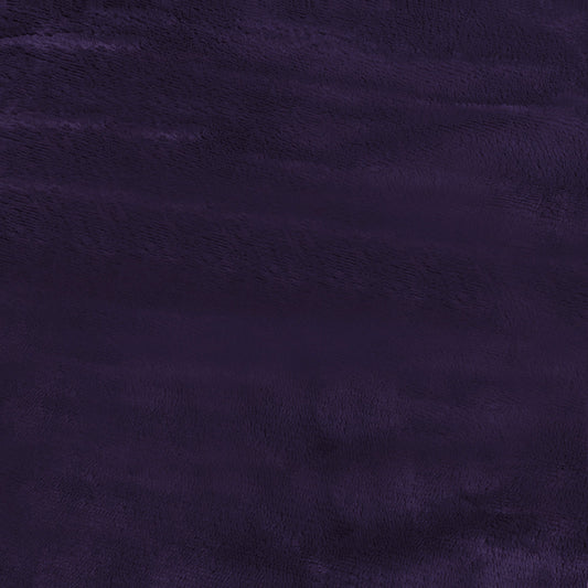 Ultra-Soft Velvet Plush Reversible Sherpa Fleece Blanket - Plum