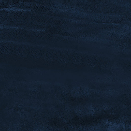 Ultra-Soft Velvet Plush Reversible Sherpa Fleece Blanket - Navy