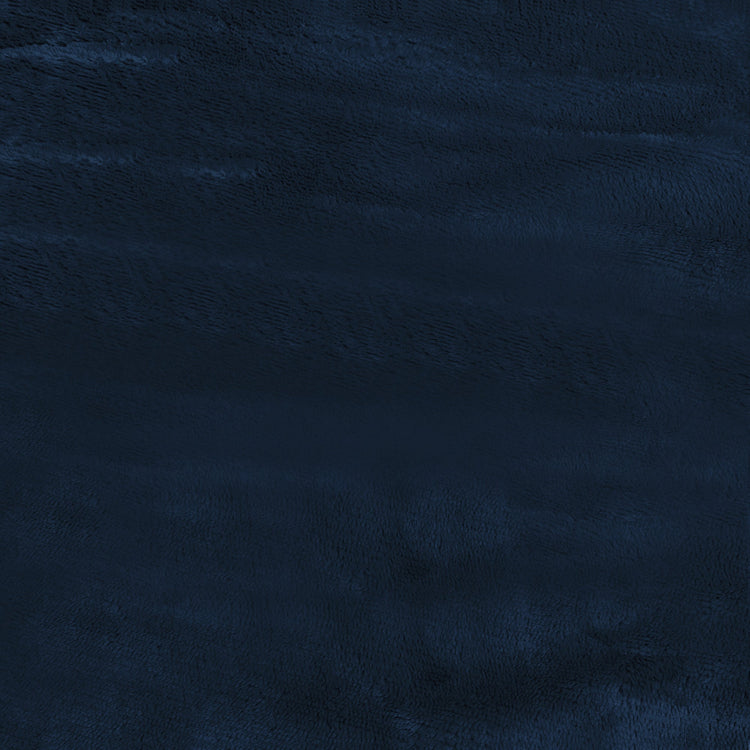 Ultra-Soft Velvet Plush Reversible Sherpa Fleece Blanket - Navy