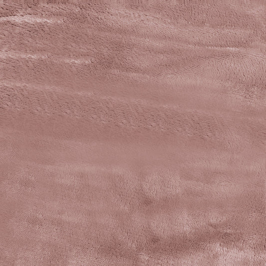 Ultra-Soft Velvet Plush Reversible Sherpa Fleece Blanket - Rose Pink