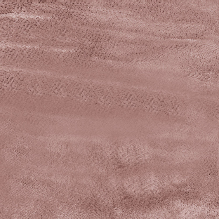Ultra-Soft Velvet Plush Reversible Sherpa Fleece Blanket - Rose Pink