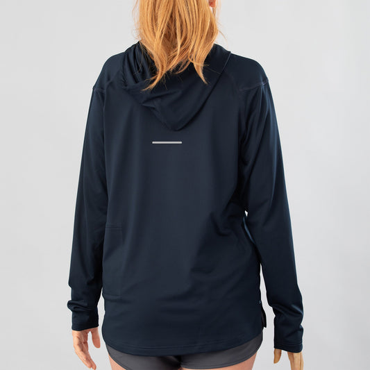 Classic Long Sleeve Hoodie Sun Shirt - Midnight Blue