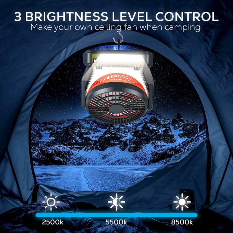 Portable Solar Fan with Speaker and Flashlight