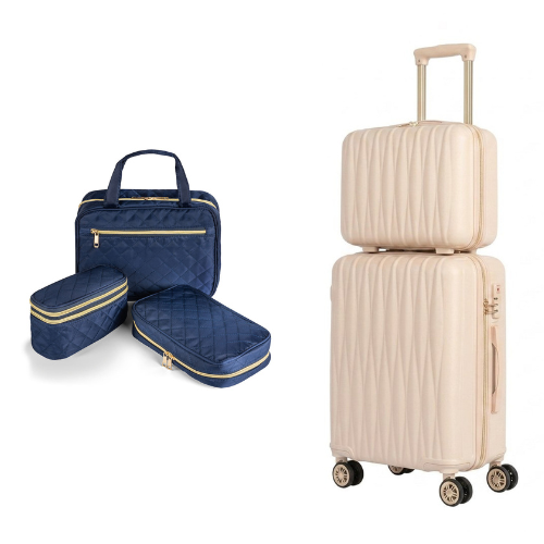 Travel Trio + 2-Piece Carry-On Luggage Set