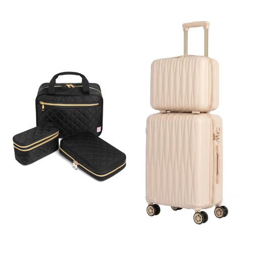 Travel Trio + 2-Piece Carry-On Luggage Set