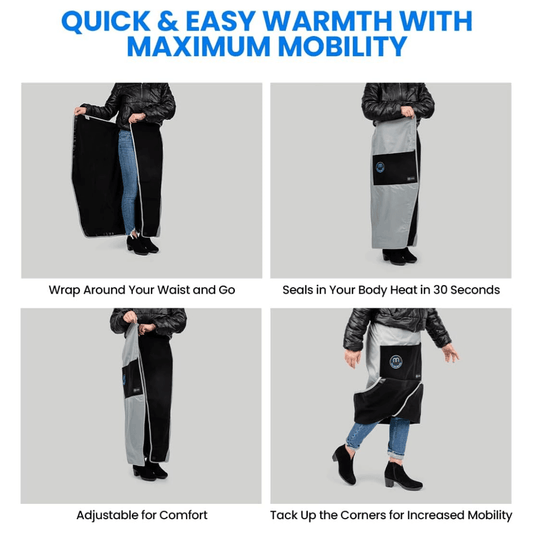 Mozy Wearable & Weatherproof Thermal Wrap - Black