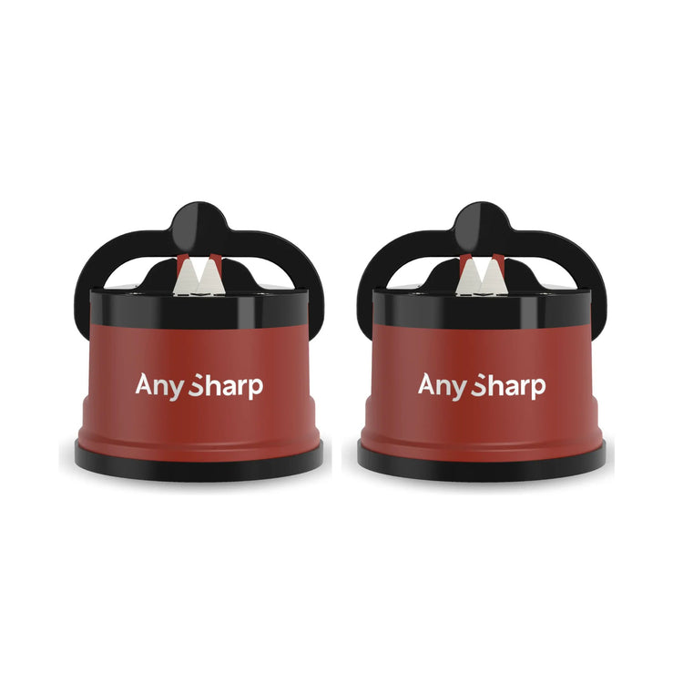 Two redAny Sharp knife sharpener on a white background