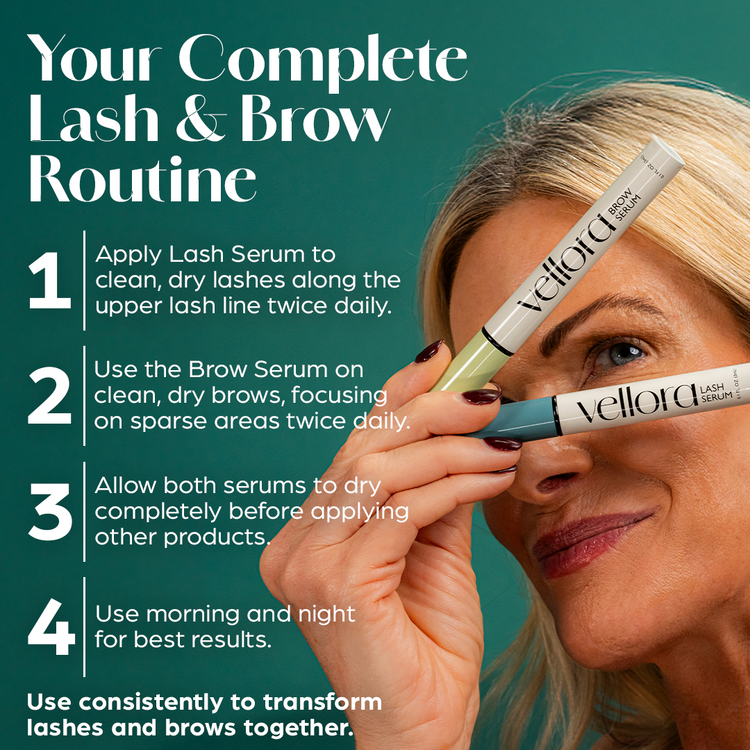 Vellora Brow & Lash Serum Combo - 3ml each