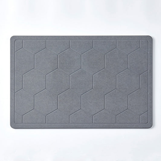 Diatomaceous Earth Non-Slip Stone Bath Mat - Quick Drying Absorbent Bath Stone Mat