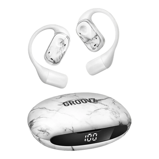 Groovz Open Ear True Wireless Headphones with Charging Case