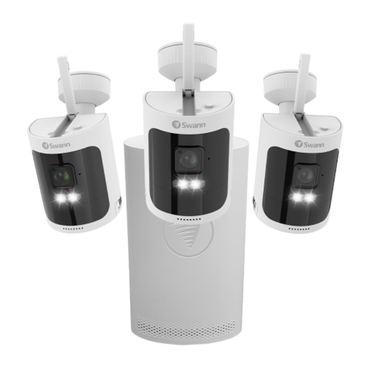 AllSecure600 2K Wireless Security Kit with 3 x Wire-Free Cameras & NVR Tower - 3 Pack