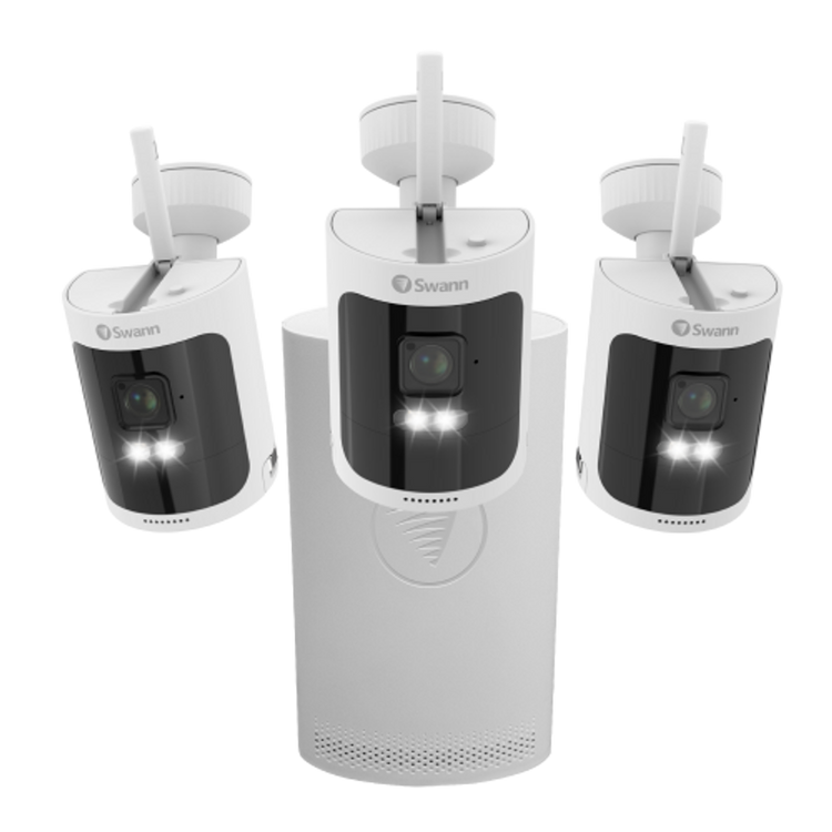 AllSecure600 2K Wireless Security Kit with 3 x Wire-Free Cameras & NVR Tower - 3 Pack