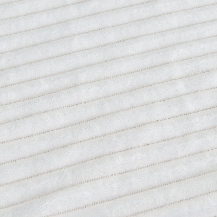 Ultra-Soft Velvet Plush Reversible Sherpa Fleece Blanket - White