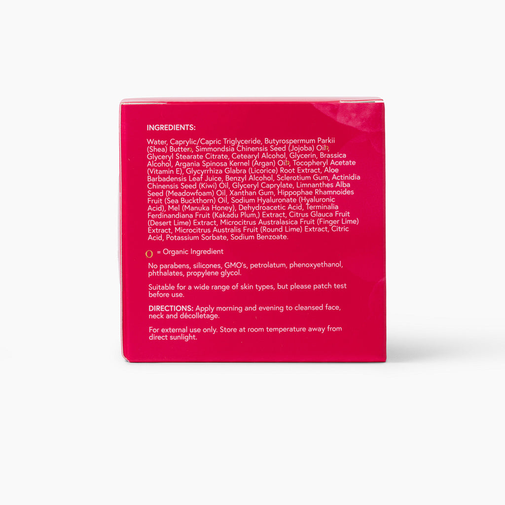 Red box with white text on a white background