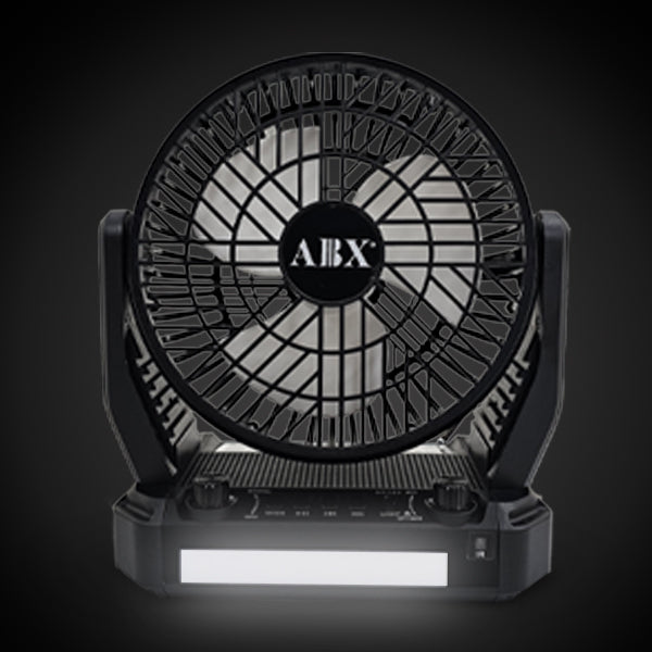 Portable Solar Fan with Speaker and Flashlight