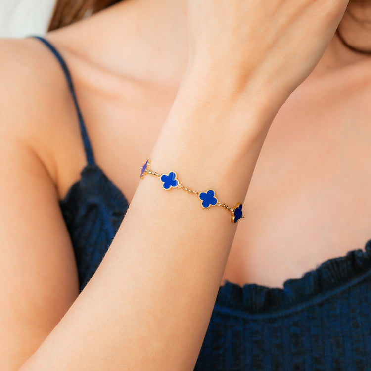 Clover Enamel Bracelet