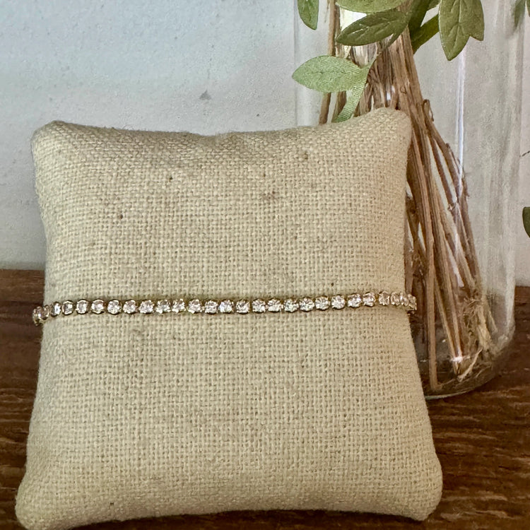 CZ PULL TIE BRACELET GOLD-Buy 2 Get 1 Free