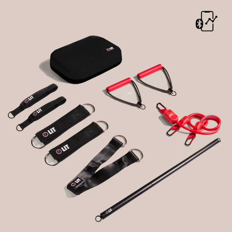LIT AXIS Smart Pilates Pack + 1 Year Membership - Cherry