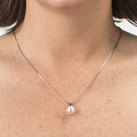 Single Freshwater Pearl On Sterling