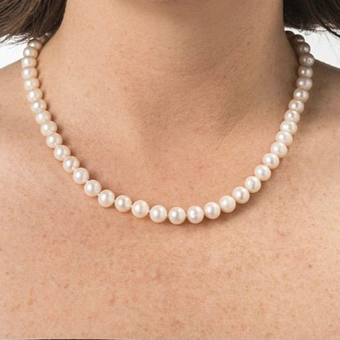 A+ signature freshwater pearl strand necklace